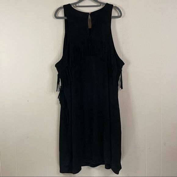 NWT - City Chic Faux Suede Fringe Dress - Picture 2 of 8